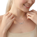 AMOR women's necklace, rhodium-plated 925 sterling silver, view 2