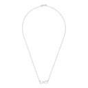 AMOR women's necklace, rhodium-plated 925 sterling silver, view 3