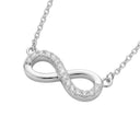 AMOR women's necklace, rhodium-plated 925 sterling silver, view 5