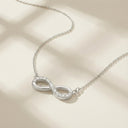 AMOR women's necklace, rhodium-plated 925 sterling silver, view 7