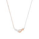 AMOR Halskette Damen, 925 Silber silber / rosévergoldet (bicolor), Motiv Infinity, Zirkonia weiß, Hauptbild