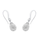 AMOR Ohrring (Ohrhänger) Damen, 925 Silber rhodiniert, Kristallglas weiß, Ansicht 4