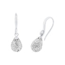 AMOR Ohrring (Ohrhänger) Damen, 925 Silber rhodiniert, Kristallglas weiß, Hauptbild