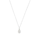 AMOR Halskette Damen, 925 Silber rhodiniert, Kristallglas weiß, Hauptbild