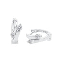 AMOR Ohrring (Creolen) Damen, 925 Silber rhodiniert, Zirkonia weiß, Hauptbild