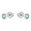 AMOR women's stud earrings, rhodium-plated 925 sterling silver, view 5