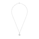AMOR Halskette Damen, 925 Silber rhodiniert, Zirkonia weiß, Ansicht 3