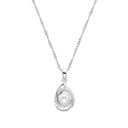 AMOR Halskette Damen, 925 Silber rhodiniert, Zirkonia weiß, Hauptbild