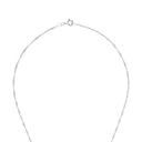 AMOR Halskette Damen, 925 Silber rhodiniert, Zirkonia weiß, Verschluss