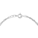 AMOR unisex bracelet, rhodium-plated 925 sterling silver, clasp