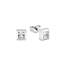 AMOR Ohrring (Ohrstecker) Damen, 925 Silber rhodiniert, Zirkonia weiß, Hauptbild