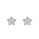 AMOR Ohrring (Ohrstecker) Damen, 925 Silber rhodiniert, Motiv Stern, Zirkonia weiß, Ansicht 3