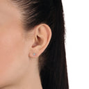 AMOR Ohrring (Ohrstecker) Unisex, 925 Silber rhodiniert, Ansicht 2