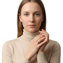 AMOR Ring Unisex, Edelstahl IP rosé, am Model