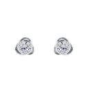 AMOR Ohrring (Ohrstecker) Damen, 925 Silber rhodiniert, Zirkonia weiß, Ansicht 3