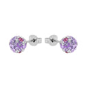 AMOR Ohrring (Ohrstecker) Damen, 925 Silber rhodiniert, Zirkonia rosa, Ansicht 4