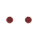AMOR Ohrring (Ohrstecker) Damen, 925 Silber rhodiniert, Zirkonia rot, Ansicht 3