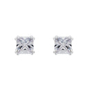 AMOR Ohrring (Ohrstecker) Damen, 925 Silber rhodiniert, Zirkonia weiß, Ansicht 3