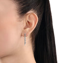 AMOR Ohrring (Ohrhänger) Damen, 925 Silber rhodiniert, Zirkonia weiß, Ansicht 2