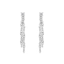 AMOR Ohrring (Ohrhänger) Damen, 925 Silber rhodiniert, Zirkonia weiß, Ansicht 3