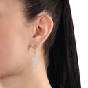 AMOR Ohrring (Ohrhänger) Damen, 925 Silber rhodiniert, Motiv Flügel, Ansicht 2