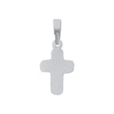 AMOR Anhänger (Halskette) Unisex, 925 Silber rhodiniert, Motiv Kreuz, Rückseite