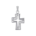 AMOR Anhänger (Halskette) Damen, 925 Silber rhodiniert, Motiv Kreuz, Zirkonia weiß, Hauptbild