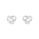 AMOR Ohrring (Ohrstecker) Damen, 925 Silber rhodiniert, Zirkonia weiß, Ansicht 3