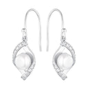 AMOR Ohrring (Ohrhänger) Damen, 925 Silber rhodiniert, Zirkonia weiß, Ansicht 3