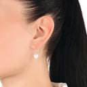 AMOR Ohrring (Ohrhänger) Damen, 925 Silber rosé vergoldet, Zirkonia weiß, Ansicht 2
