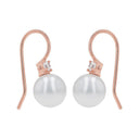 AMOR Ohrring (Ohrhänger) Damen, 925 Silber rosé vergoldet, Zirkonia weiß, Ansicht 4