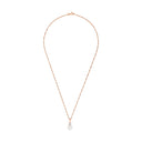 AMOR Halskette Damen, 925 Silber rosé vergoldet, Zirkonia weiß, Ansicht 3