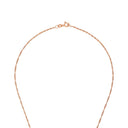 AMOR Halskette Damen, 925 Silber rosé vergoldet, Zirkonia weiß, Verschluss