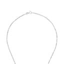 AMOR Halskette Damen, 925 Silber rhodiniert, Motiv Kreuz, Zirkonia weiß, Verschluss