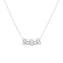 AMOR Halskette Damen, 925 Silber rhodiniert, Zirkonia weiß, Hauptbild