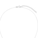 AMOR Halskette Damen, 925 Silber rhodiniert, Zirkonia weiß, Verschluss