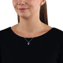 AMOR Halskette Damen, 925 Silber rhodiniert, Motiv Herz, Zirkonia weiß, Ansicht 2