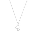 AMOR Halskette Damen, 925 Silber rhodiniert, Motiv Herz, Zirkonia weiß, Hauptbild