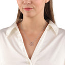 AMOR Halskette Damen, 925 Silber silber / rosévergoldet (bicolor), Motiv Herz, Zirkonia weiß, Ansicht 2