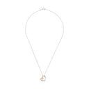 AMOR Halskette Damen, 925 Silber silber / rosévergoldet (bicolor), Motiv Herz, Zirkonia weiß, Ansicht 3