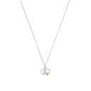 AMOR Halskette Damen, 925 Silber silber / rosévergoldet (bicolor), Motiv Herz, Zirkonia weiß, Hauptbild