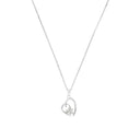 AMOR Halskette Damen, 925 Silber rhodiniert, Motiv Herz, Zirkonia weiß, Hauptbild