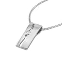 AMOR women's necklace, rhodium-plated 925 sterling silver, view 5