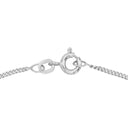 AMOR women's necklace, rhodium-plated 925 sterling silver, clasp