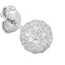 AMOR women's stud earrings, rhodium-plated 925 sterling silver, view 4