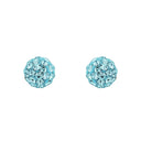 AMOR Ohrring (Ohrstecker) Damen, 925 Silber rhodiniert, Kristallglas aquamarine, Ansicht 3