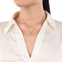 AMOR Anhänger (Halskette) Damen, 925 Silber rhodiniert, Motiv Engel, Zirkonia weiß, Ansicht 2