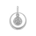 AMOR Anhänger (Halskette) Damen, 925 Silber rhodiniert, Motiv Engel, Zirkonia weiß, Hauptbild