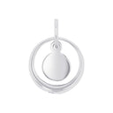 AMOR Anhänger (Halskette) Damen, 925 Silber rhodiniert, Motiv Engel, Zirkonia weiß, Rückseite