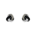 AMOR Ohrring (Ohrstecker) Damen, 925 Silber rhodiniert, Preciosa schwarz, Ansicht 3
